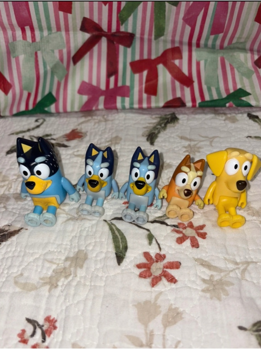 Bluey Figurine Toys Lot of 5